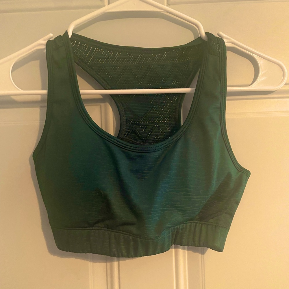 Zyia Bomber Bra, size small green